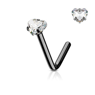 Nez En Forme de L Zircone  Cœur