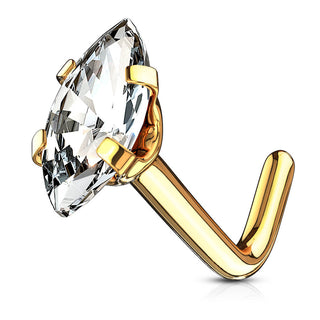 Nez En Forme de L Marquise Zircone