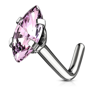 Nez En Forme de L Marquise Zircone