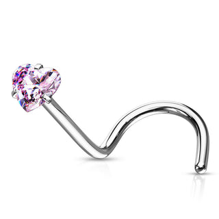 Nez  Vis Zircone Cœur
