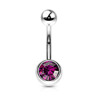 Piercing Nombril Bille Zircone