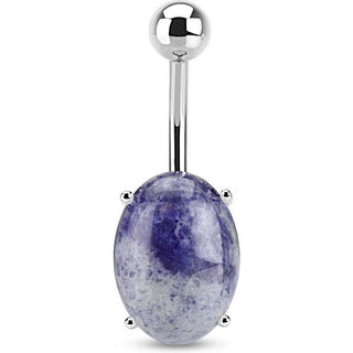 Piercing Nombril Pierre Semi-Précieuse Solidalite Ovale