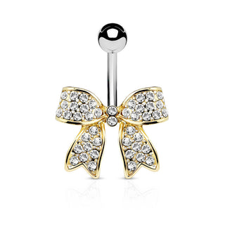 Piercing Nombril Noeud Zircone