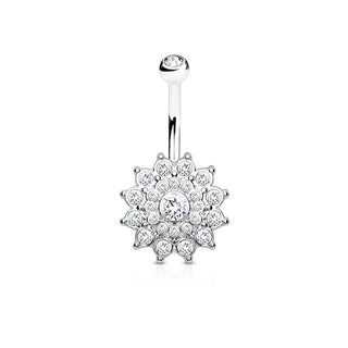 Piercing Nombril Dahlia Zircone