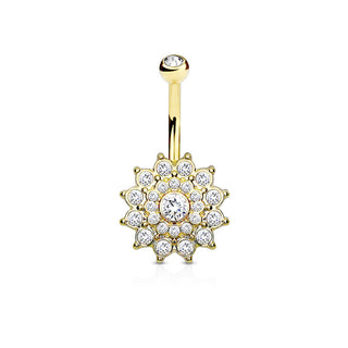 Piercing Nombril Dahlia Zircone
