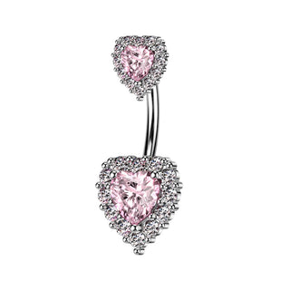 Piercing Nombril Cœur Zircone
