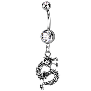 Piercing Nombril Dragon Zircone