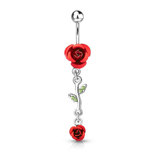 Piercing Nombril Pendentif Rose