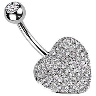 Piercing Nombril Cœur Zircone