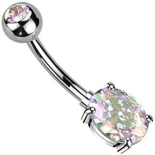 Piercing Nombril Zircone Ovale