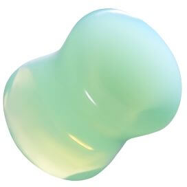 Plug opale vert bleu