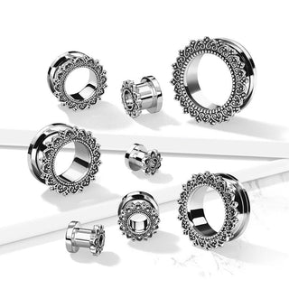 Écarteur Coeur Tribal Argent