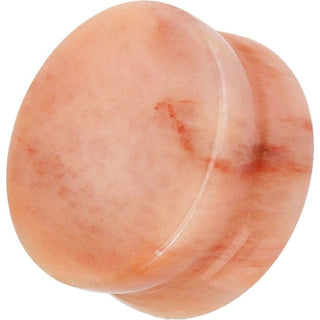 Plug Jade Peach Semi-Précieuse