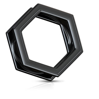 Écarteur Hexagone Noir