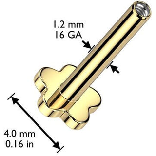 Titane Base fleur de base Filetage Interne