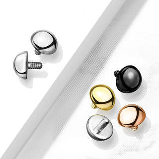 Titane Embout Embout Demi-sphère Filetage Interne