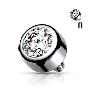 Titane Embout Embout Swarovski Filetage Interne