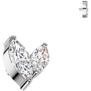 Titane Embout embout zircone Filetage Interne