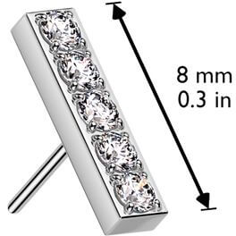 Embout zircone en barre Enfoncer
