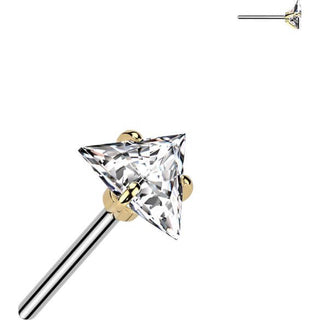 Titane Embout Embout triangle zircone Enfoncer