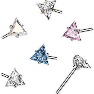 Titane Embout Embout triangle zircone Enfoncer