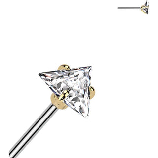 Titane Embout Embout triangle zircone Enfoncer