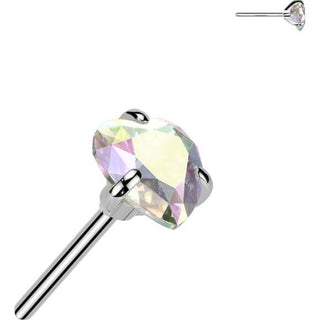 Titane Embout Embout cœur zircone Enfoncer