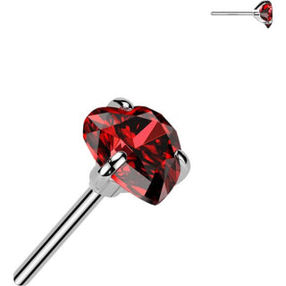 Titane Embout Embout cœur zircone Enfoncer