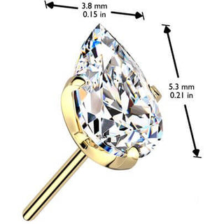 Titane Embout embout larme zircone Enfoncer