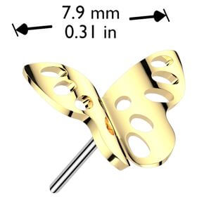 Titane Embout top papillon Enfoncer