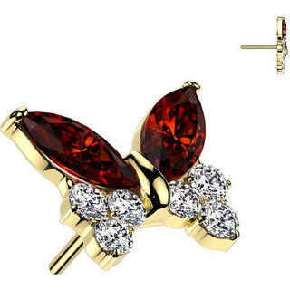 Titane Embout top papillon Enfoncer