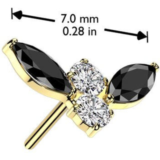 Titane Embout top batte zircone Enfoncer