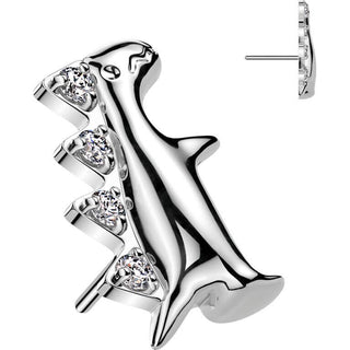 Titane Embout Embout dinosaure zircone Enfoncer
