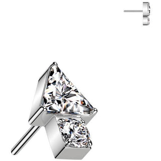 Titane Embout Embout flèche triangulaire zircone Enfoncer