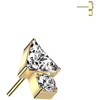 Titane Embout Embout flèche triangulaire zircone Enfoncer