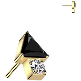 Titane Embout Embout flèche triangulaire zircone Enfoncer