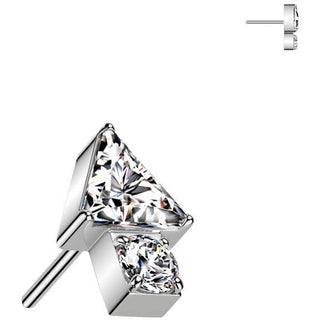 Titane Embout Embout flèche triangulaire zircone Enfoncer