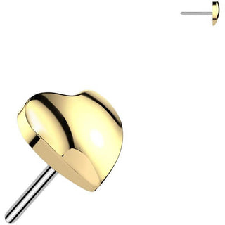 Titane Embout embout cœur Enfoncer