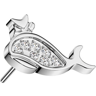 Titane Embout embout baleine zircone Enfoncer