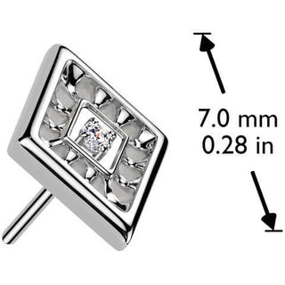 Titane Embout embout zircone taillée en diamant Enfoncer