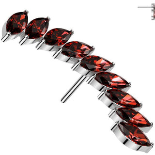 Titane Embout embout zirconias courbés longs Enfoncer