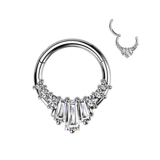 Anneau 6 Zircones Cliqueur