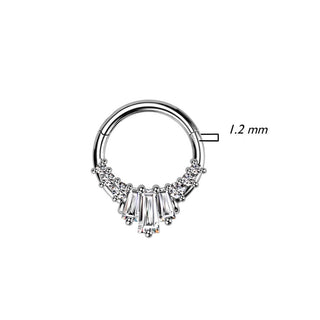 Anneau 6 Zircones Cliqueur