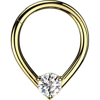 Anneau larme zircone Segment