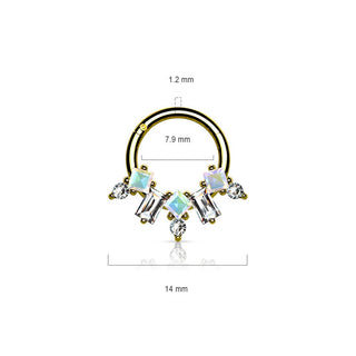 Anneau Zircone Cliqueur