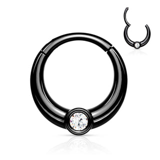 Anneau Zircone Ronde Cliqueur