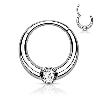 Anneau Zircone Ronde Cliqueur