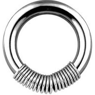 Anneau Spirale Bille Captive