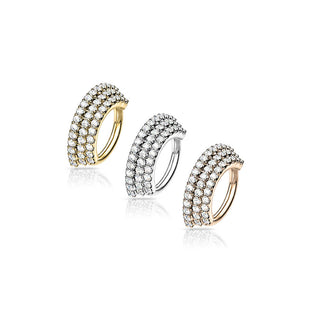 Anneau Triple Ligne Zircone Pliable