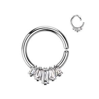 Anneau 5 Zircone Pliable
